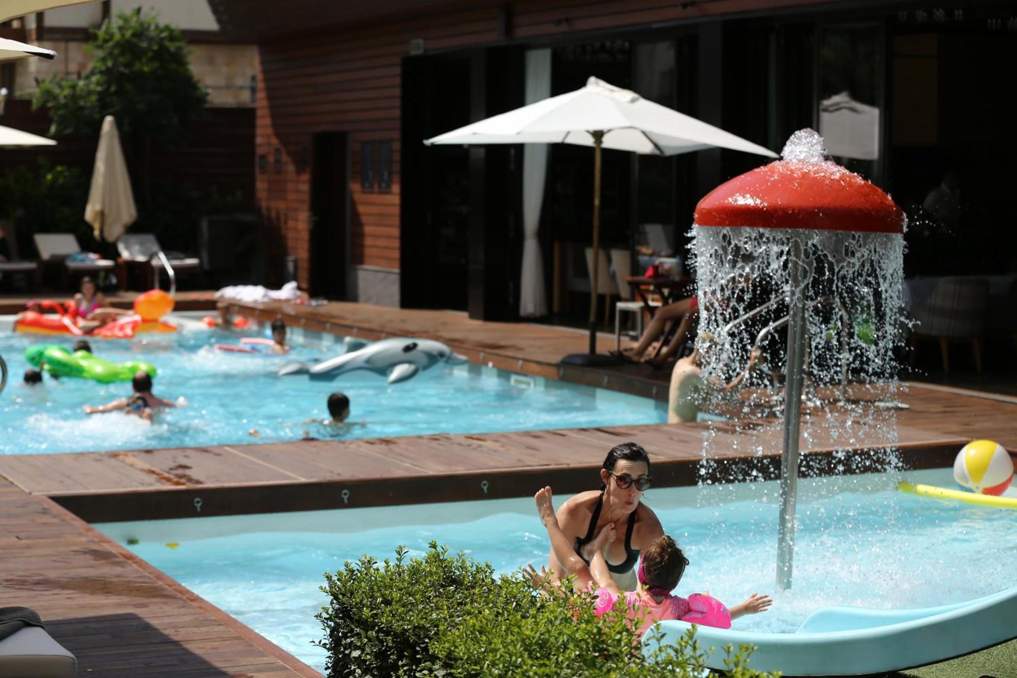 幸运班斯科公寓式酒店Spa及休闲 外观 照片 A water park in Turkey