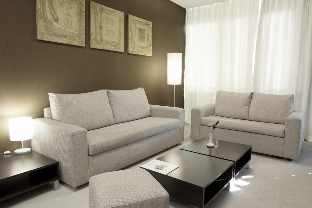 幸运班斯科公寓式酒店Spa及休闲 外观 照片 A living room